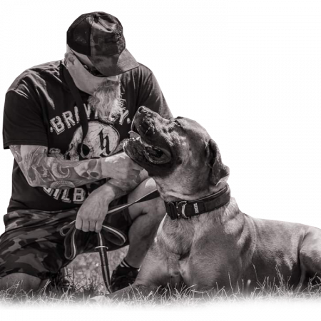 Trainer Thorsten mit Hund Odin